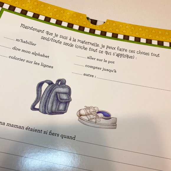 French School Keepsake Journal Book Kindergarten to grade 6 - Picture 9 of 9